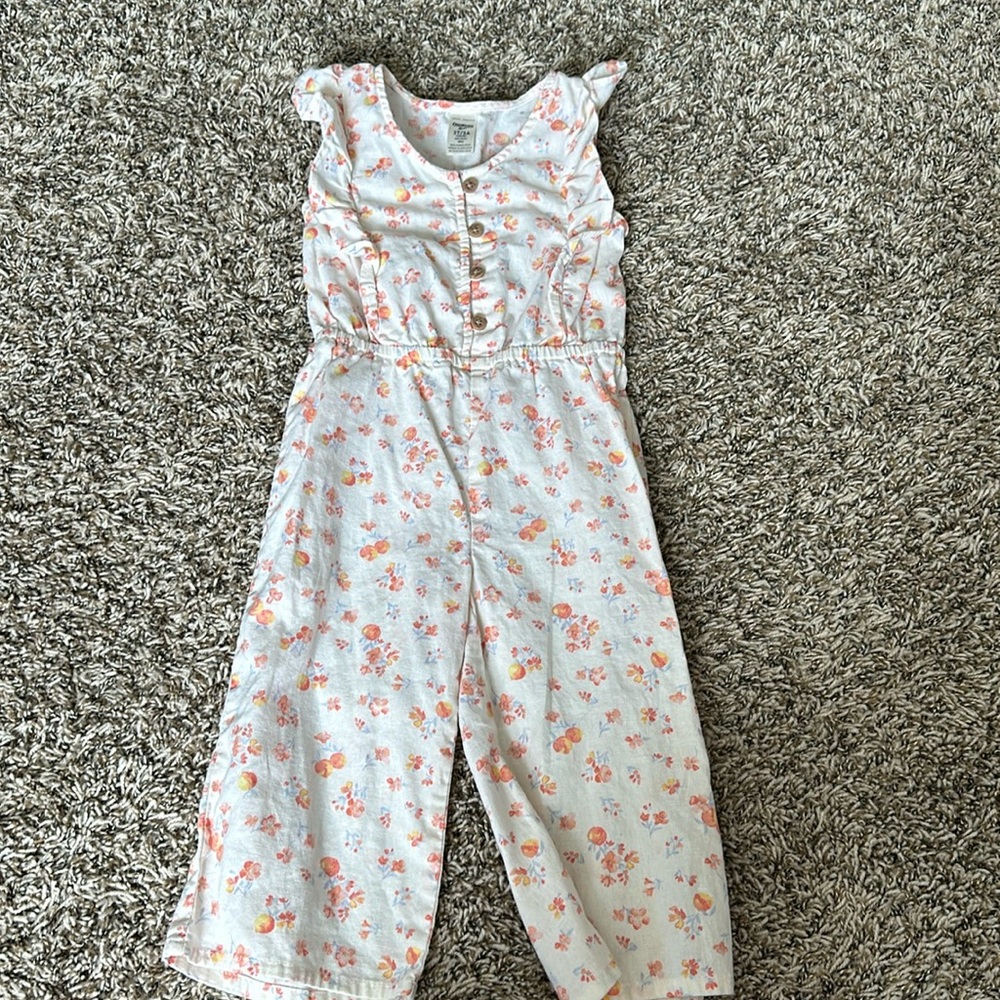 Tank top ruffled, floral romper